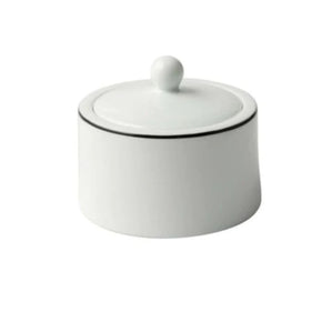 Jenna Clifford MUGS Jenna Clifford - Premium Porcelain Sugar Pot With Black Band JC-7043 (7207763738713)