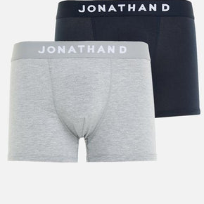 Jonathan D Underwear Size Small Jonathan D 2 Pack Trunks with elasticated waistband - Grey &Navy (7152162799705)
