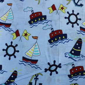 Kids Fabrics Kids Fabrics Printed Cotton Sheeting. Sailor 240CM (6537333014617)