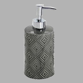 Linen House Soap Dispenser Embossed Charcoal Soap Dispenser (6590248812633)