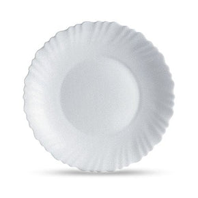 Luminarc PLATE Luminarc - Feston White Soup Plate 23 cms (4718624669785)