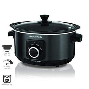 Morphy Richards SLOW COOKER Morphy Richards Slow Cooker Sear and Stew 3.5 Litre Black 460012 (6889969221721)