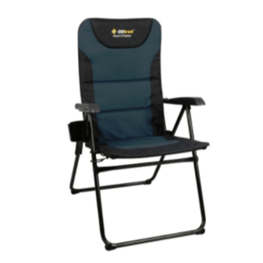 Oztrail camping chair Oztrail Resort 5-Position Arm Chair 150kg Navy (2061834813529)