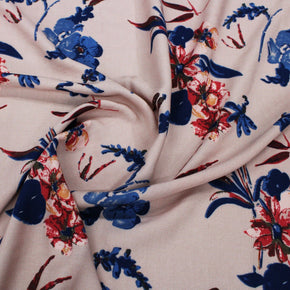 RAYON Dress Fabrics Rayon Challis Dusty Florantine 150 cm (6537325117529)