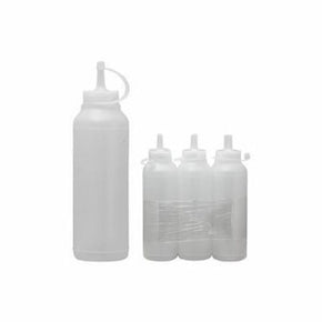 Regent Sauce Bottle Regent Plastic Sauce Bottle White 6pk (4742313148505)