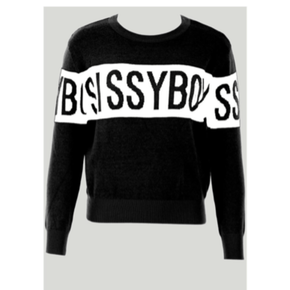 Sissyboy Sweater Size Medium Sissyboy Knitted Sweater Long Sleeve Black/White (7236675010649)