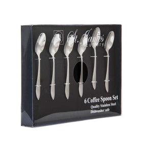 St. James CUTLERY St. James Cutlery Kensington 6 Piece Coffee Spoons in Gift Box (6974764089433)