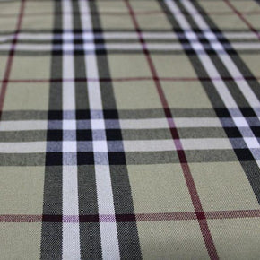 TARTAN CHECKS Dress Fabrics Tartan Check Beige Fabric (4771386163289)