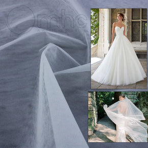 TULLE Dress Fabrics Sparkle Tulle Veil Fabric 3M (7218967838809)