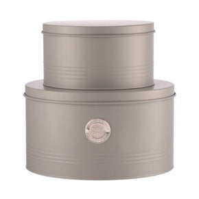 Typhoon CANISTER Typhoon Living Grey Cake Tins Set of 2 TY1401073 (7176869806169)