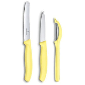 Victorinox Knife Victorinox Swiss Classic Trend Colours Paring Knife Set Universal Peeler 3 Piece Light Yellow (7281683431513)