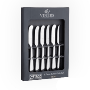 Viners CUTLERY Viners Select Butter Knives 6 Piece 18/0 VN0304051 (7255539679321)