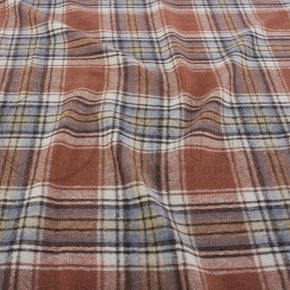 WINTER FABRIC Dress Fabrics Woollen Check Fabric Ginger Bread 140cm (7278275854425)