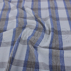 WINTER FABRIC Dress Fabrics Woollen Checks Fabric Swiss Blue 140cm (7278271922265)