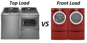 Top load washing machines versus Front load washing machines