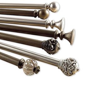 Types of hardware to consider for window treatments