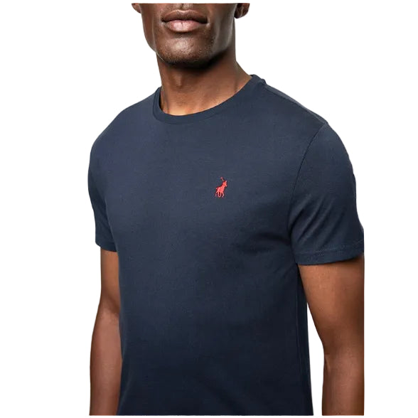 Polo Mens Lucas Crew Neck Short Sleeve T-shirt-Navy 0006835