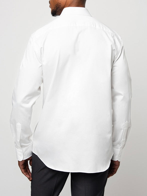 Polo Mens Custom Fit Greig Shirt-White 0061172