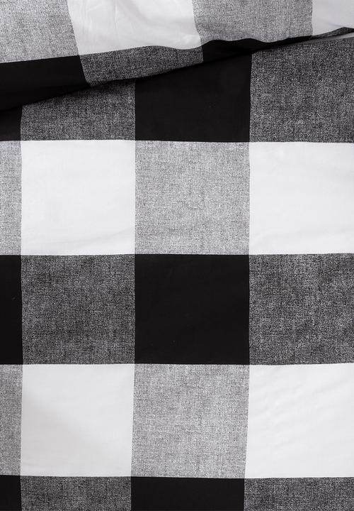 Linen House Duvet Cover Linen House-Alec Black & White Duvet Cover Set (6685772054617)