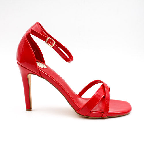 Footwork Ladies Sandal Heeled-Red FWL01619RERE