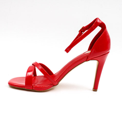 Footwork Ladies Sandal Heeled-Red FWL01619RERE