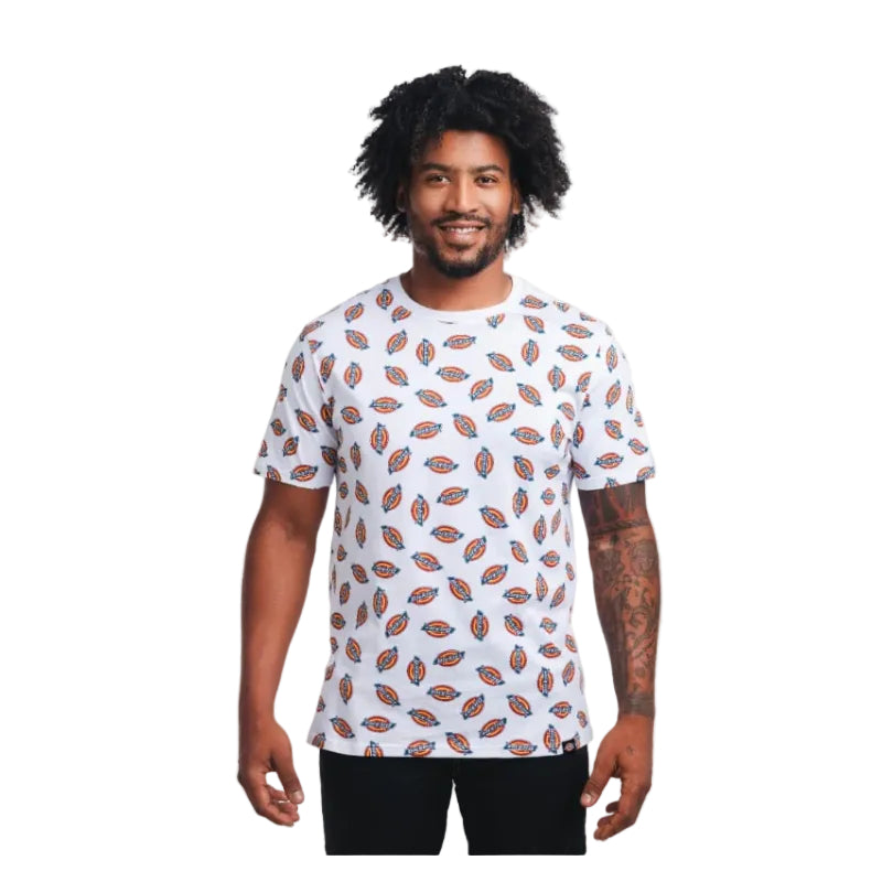 Dickies 847 Men's All Over Printed T Shirt-White 0005205