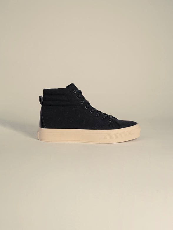 Polo Men's Monogram High Top Sneaker Black.