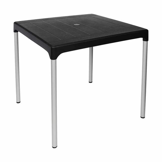 Contour Chelsea Square Plastic Table 4 Seater Assorted Colours P3076
