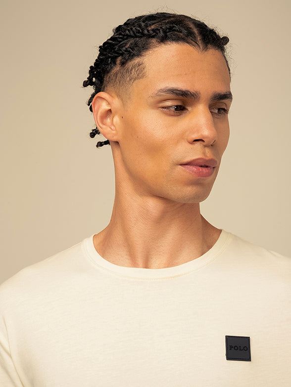 Polo Men's Essential Crew Neck Long Sleeve Tee White.