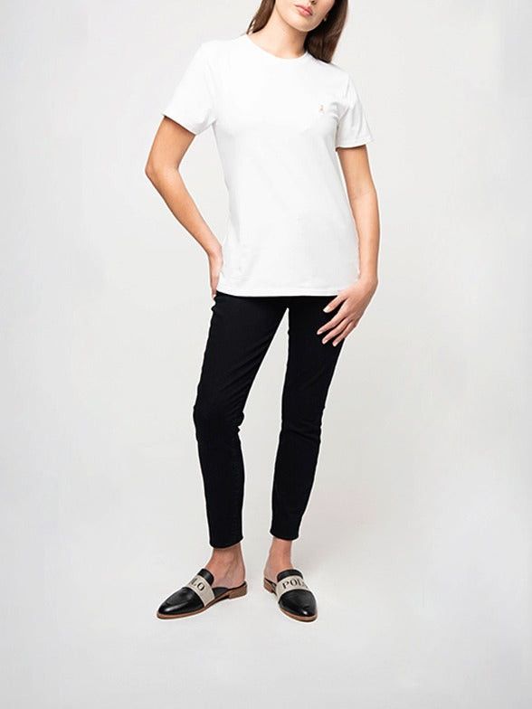 Polo Womens White Allie Short Sleeve T-Shirt 0070162.