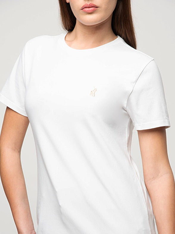 Polo Womens White Allie Short Sleeve T-Shirt 0070162