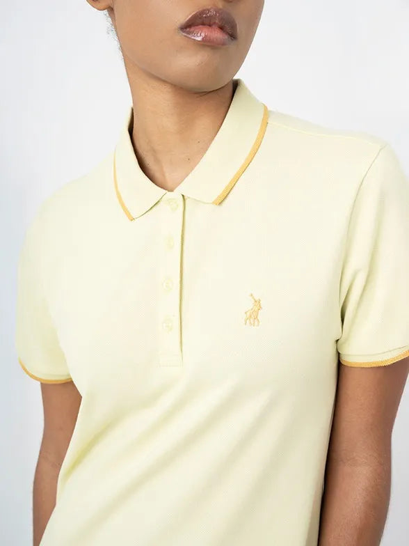 Polo Leah Short Sleeve Golfer Dress Soft Yellow