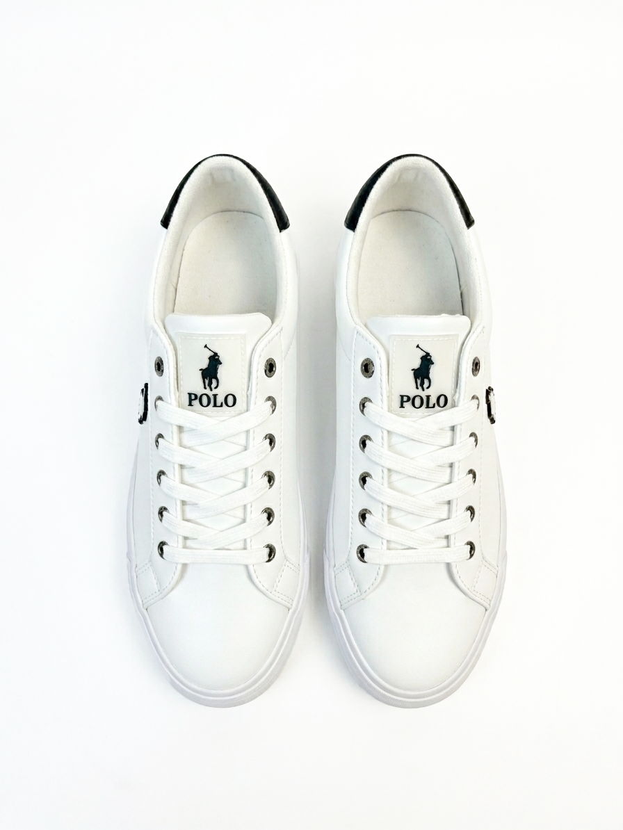 Polo Ladies Womens Platform Sneakers -White 0072519
