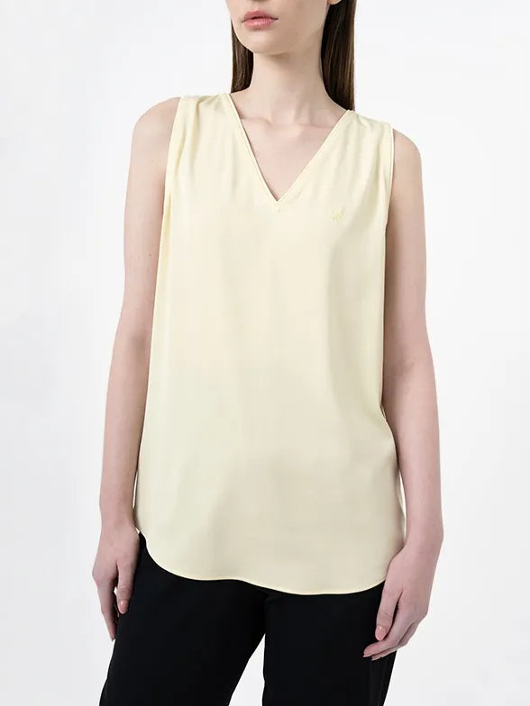 Polo Womens Isla Sleeveless V-Neck Blouse