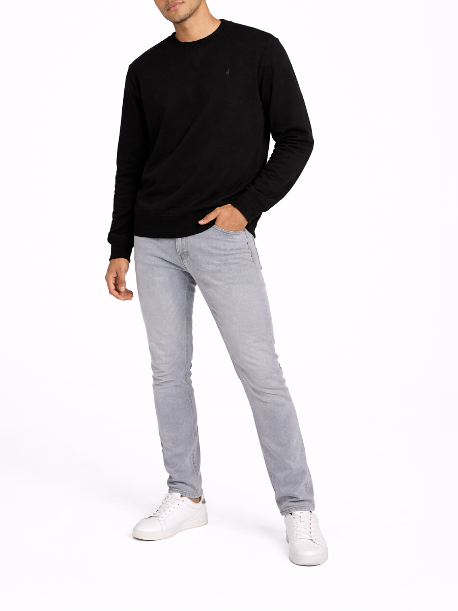 Polo Men's Fleece Sweater Black Essential 0070791.