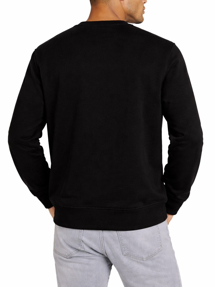 Polo Men's Fleece Sweater Black Essential 0070791.