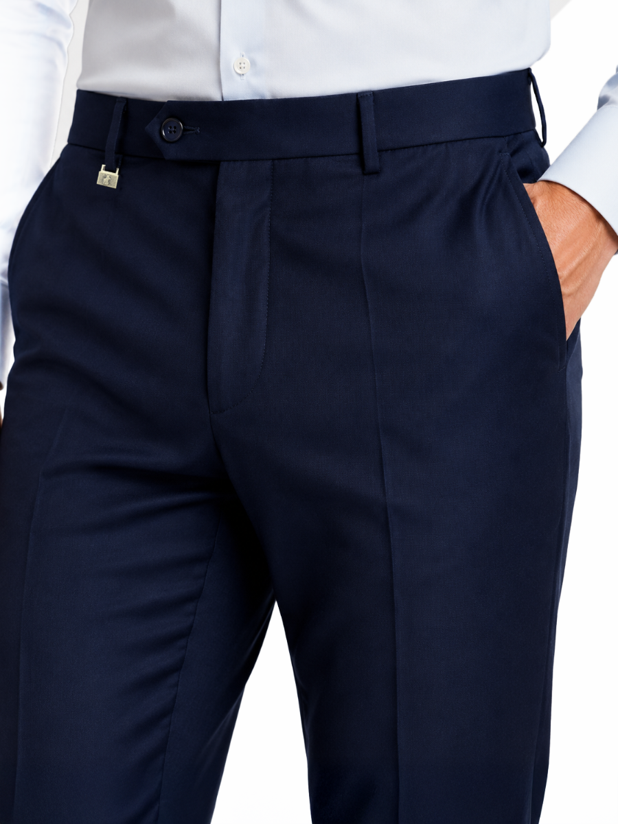 Polo Mens Custom FIt Trousers -Navy 0070801
