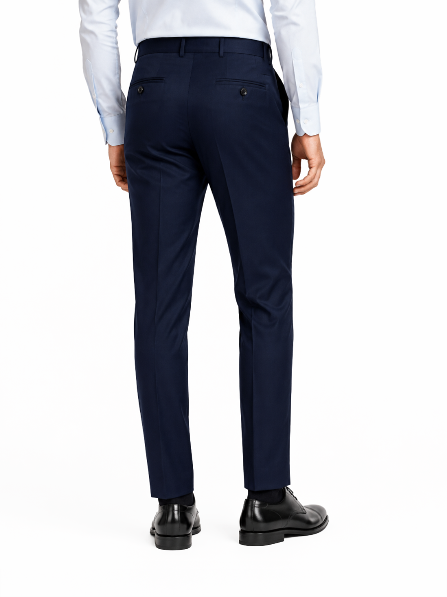 Polo Mens Custom FIt Trousers -Navy 0070801