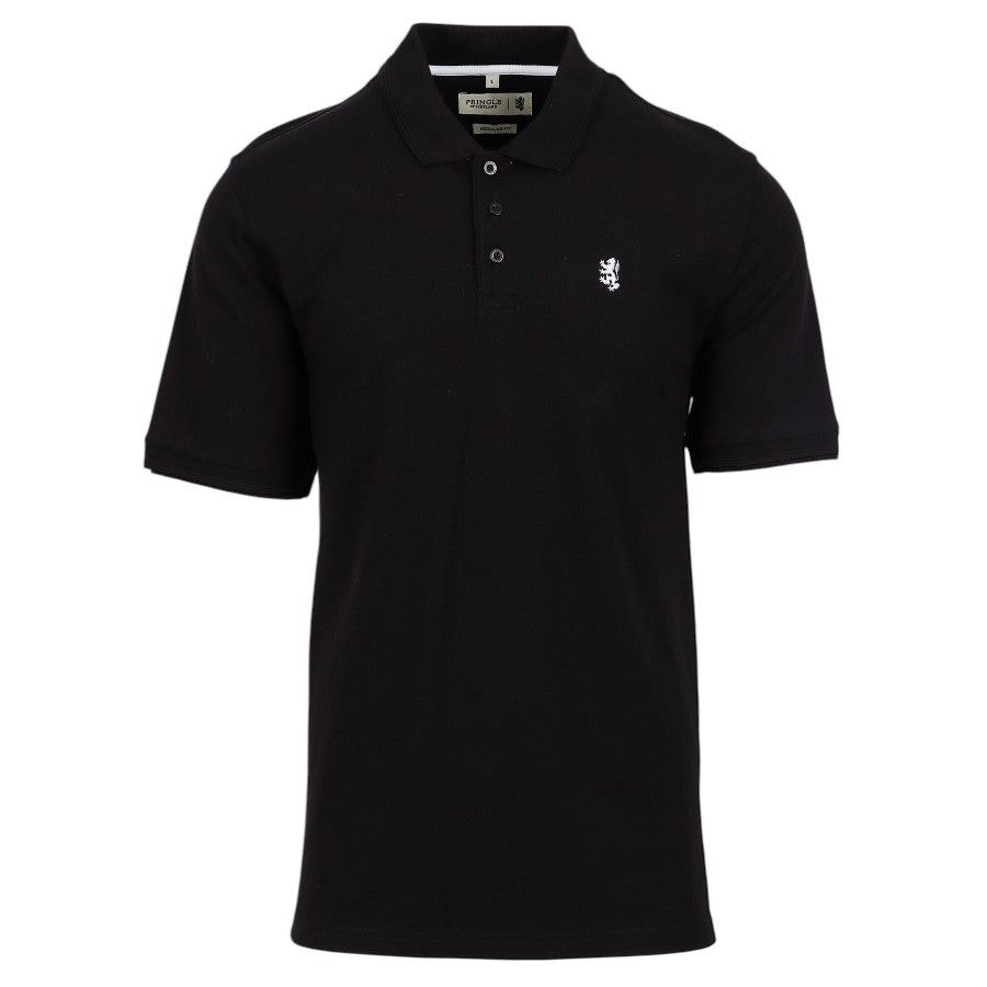 Pringle Austyn Pima Pique Golfer In Black MTOP1500 PR111.