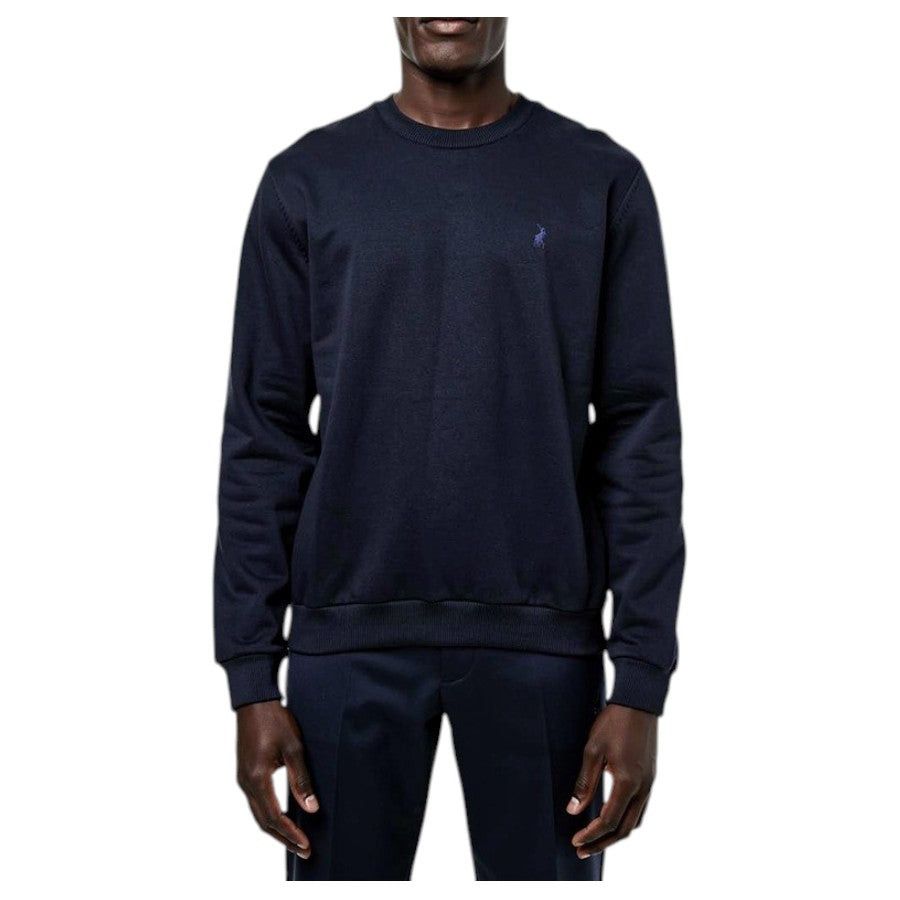Polo Jersey Mens Essential Crew Long Sleeve Knitwear Navy 0072601.