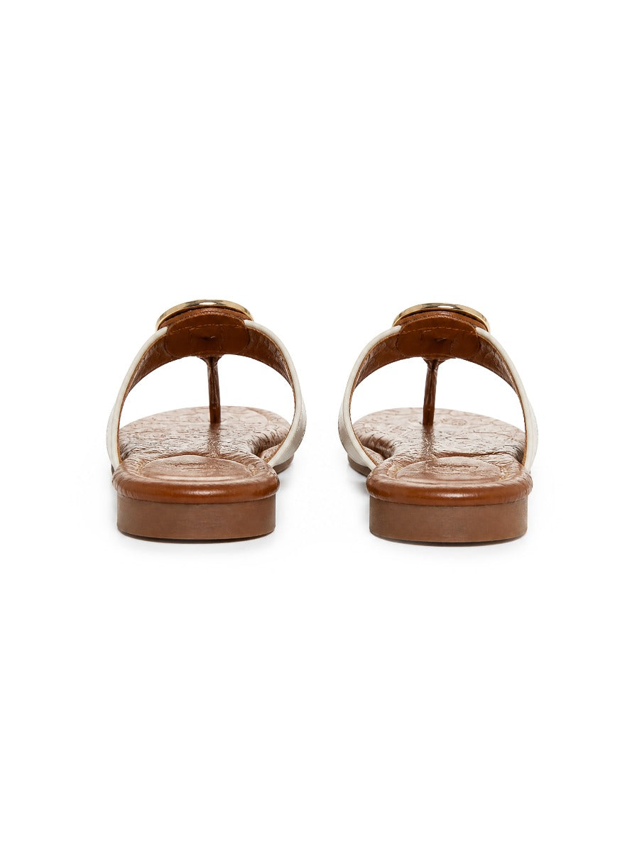 Polo Womens Big Pony Flip Flops Sandals-Tan 0078836