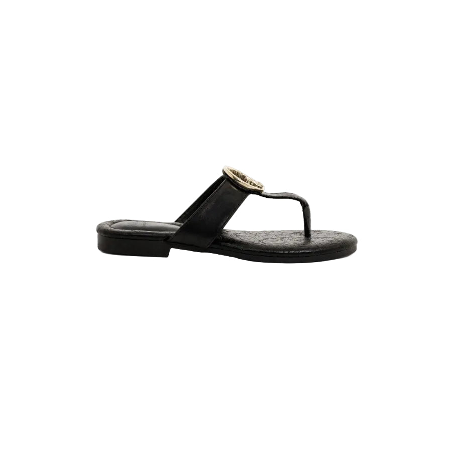 Polo Womens Big Pony Flip Flops Sandals-Black 0078837.