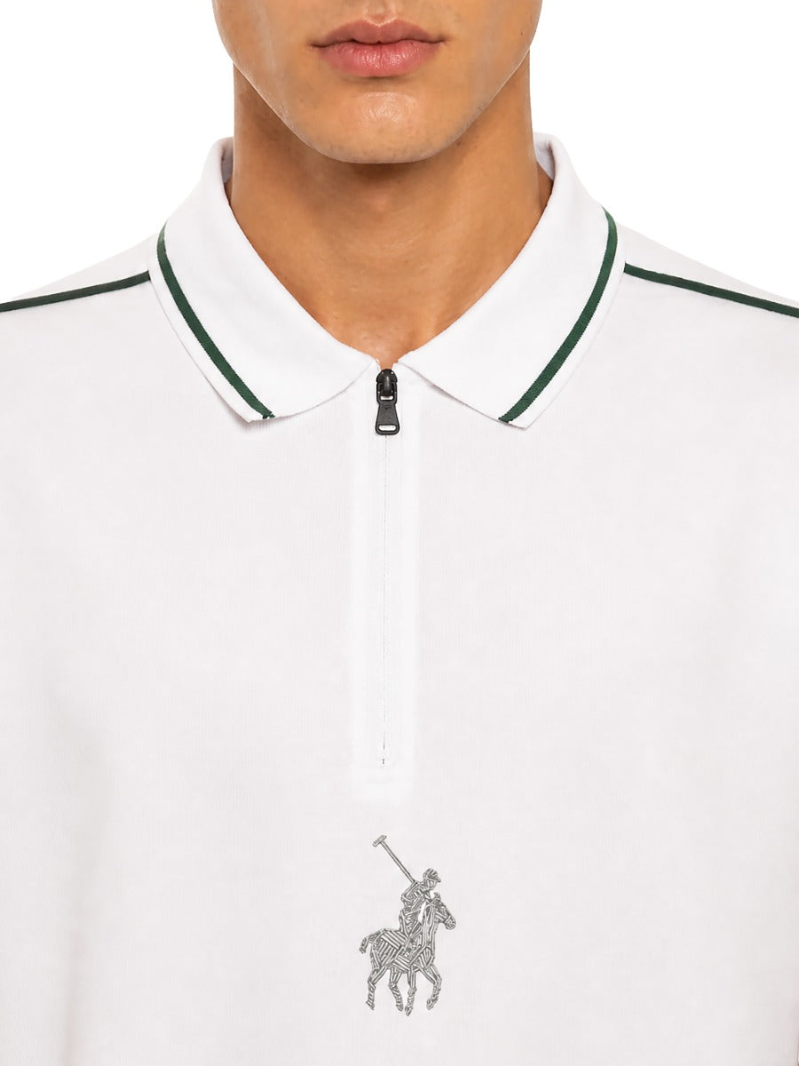 Polo Mens Sport Umani Short Sleeve Golfer-White 0079257