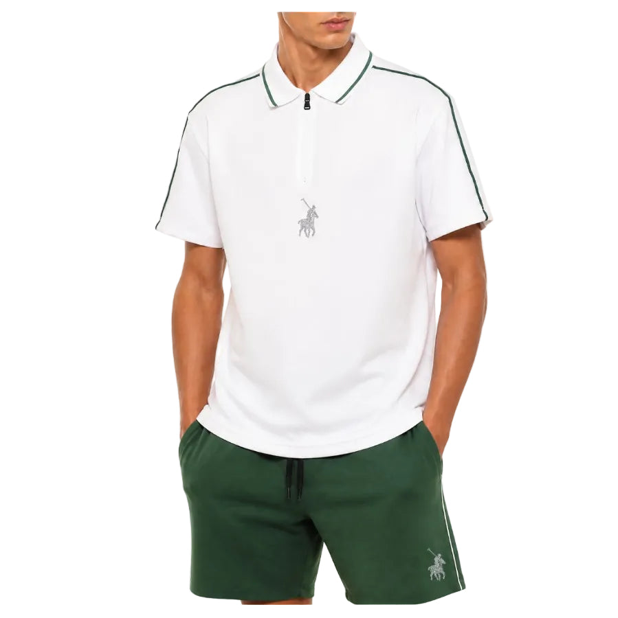 Polo Mens Sport Umani Short Sleeve Golfer-White 0079257