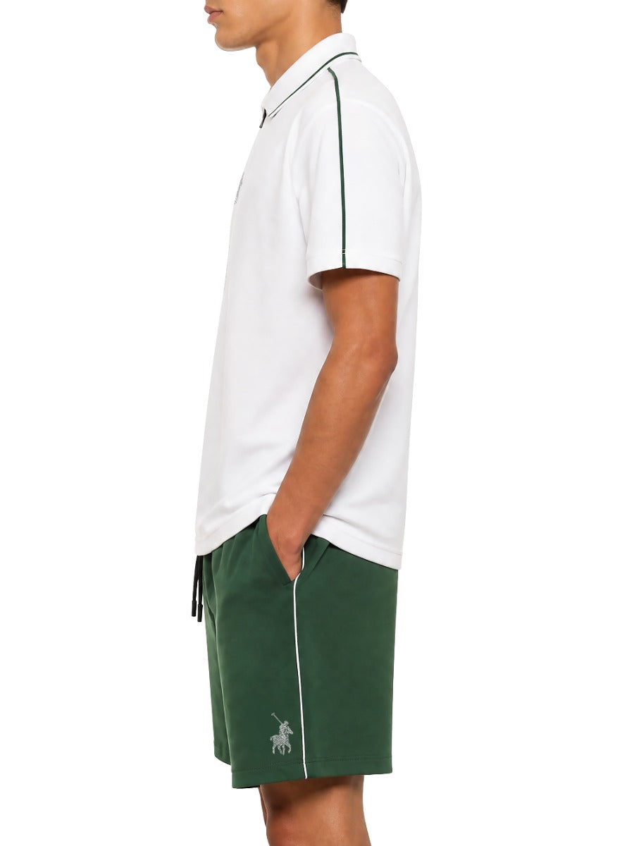 Polo Mens Sport Umani Short Sleeve Golfer-White 0079257