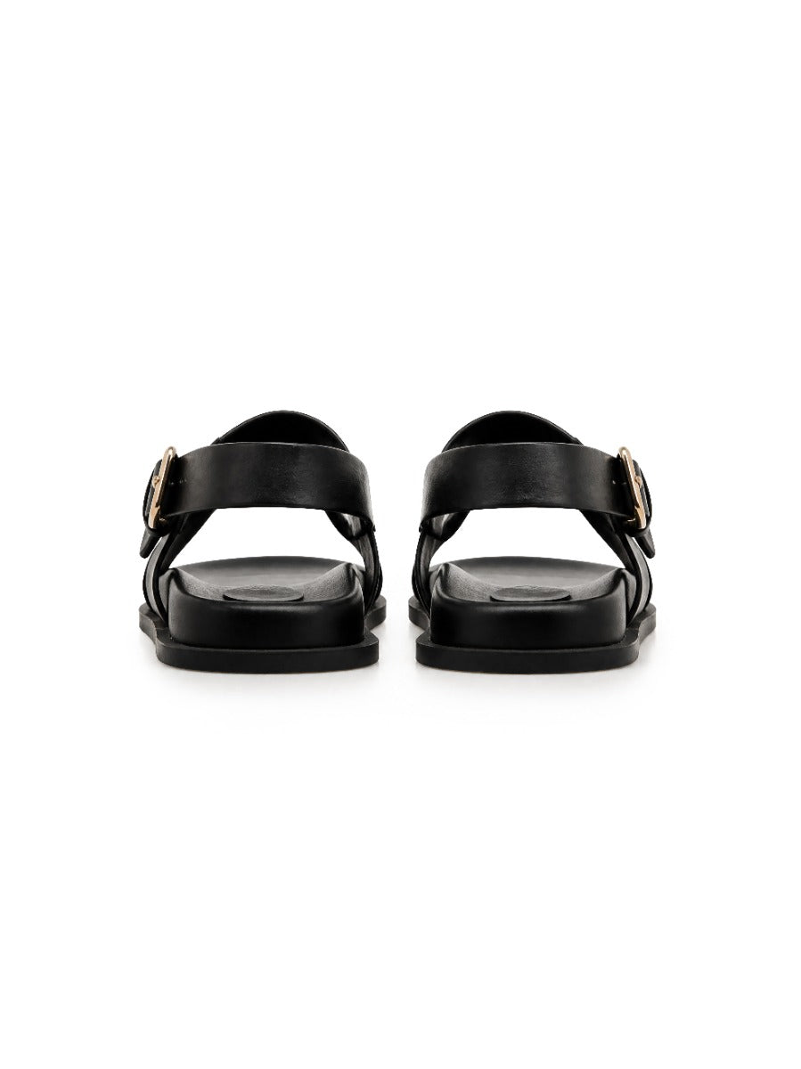 Polo Womens Moulded Trim Sandals-Black 0080206.