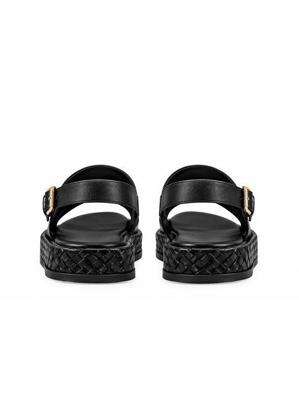 Polo Womens Moulded Trim Sandals-Black 0083101