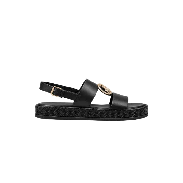 Polo Womens Moulded Trim Sandals-Black 0083101