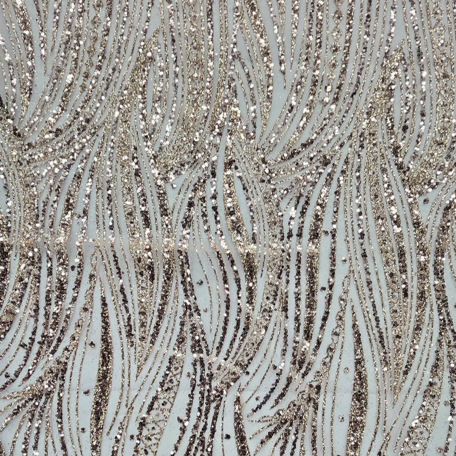 SUGAR METALLIC Dress Fabrics Gold Sugar Metallic 140cm