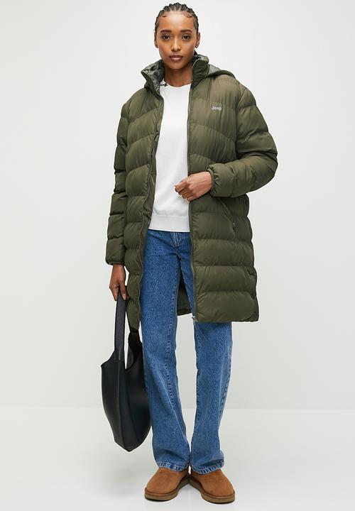 Jeep Puffer Jacket Jeep Women's Longer Length Puffer Jacket (7706733871193)